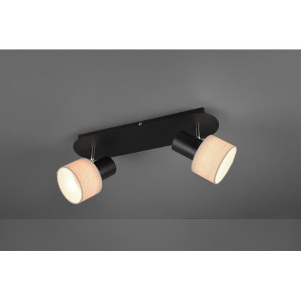 Trio - Spotlight WAILER 2xGU10/5W/230V svart