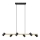 Trio - Taklampa med sladd MARLEY 6xGU10/35W/230V svart/guld