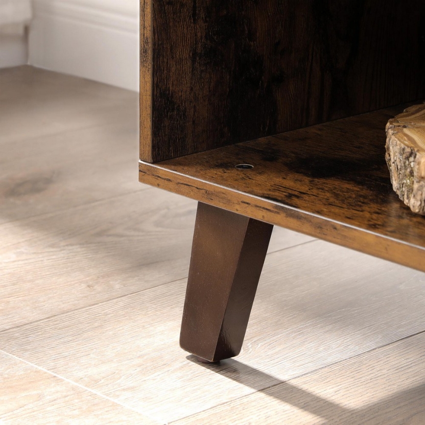 TV-bänk BASTOR brun/svart