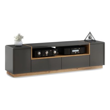 TV-bänk FRED antracit/ek artisan