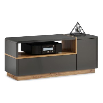 TV-bänk FRED antracit/ek artisan
