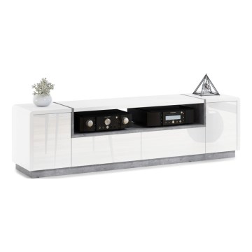 TV-bänk FRED vit/grå