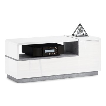 TV-bänk FRED vit/grå