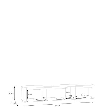 TV-bänk INAR beige/brun