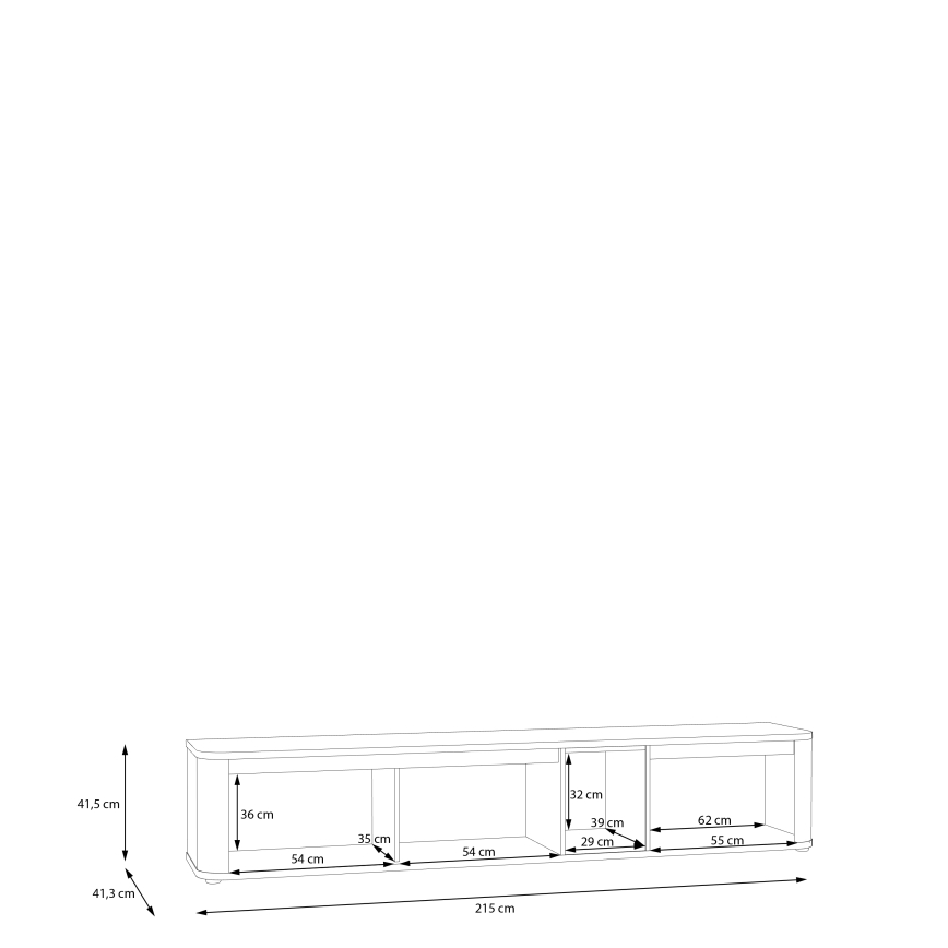 TV-bänk INAR beige/brun