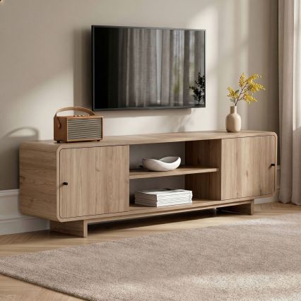 TV-bänk KABIN 180x34 cm ek