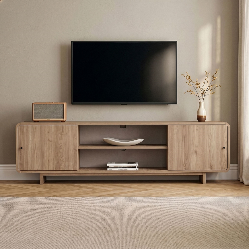 TV-bänk KABIN 180x34 cm ek