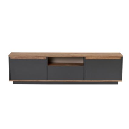 TV-bänk KREDE 160x30 cm antracit/furu