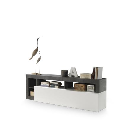 TV-bänk LENOR vit/antracit