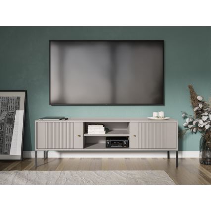 TV-bänk LUE beige/svart