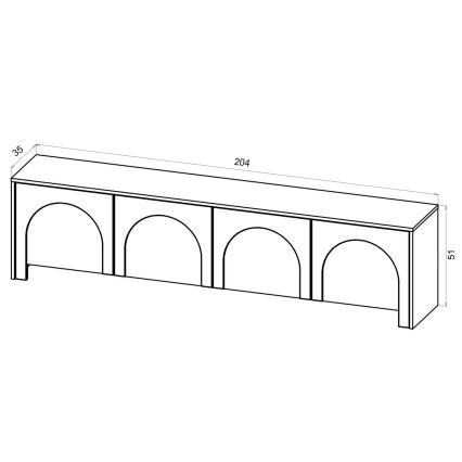TV-bänk NIO kashmir/beige