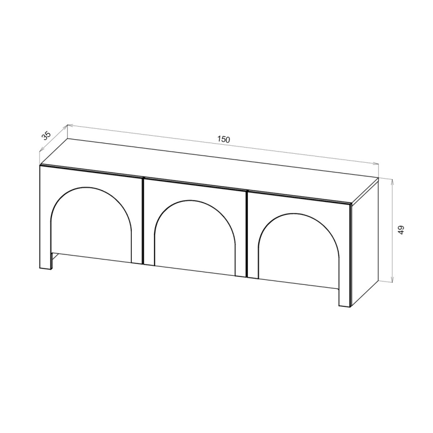 TV-bänk NIO kashmir/beige