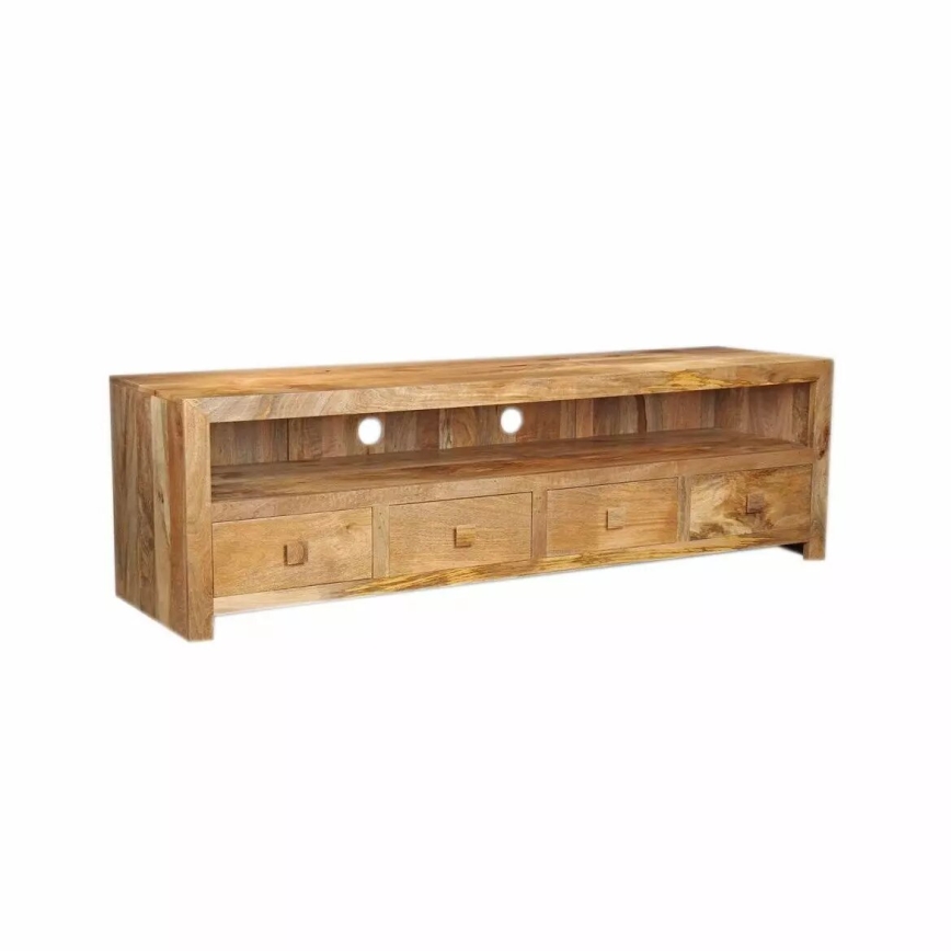 TV bord HINA 50x160 cm massivt trä/mangoträd