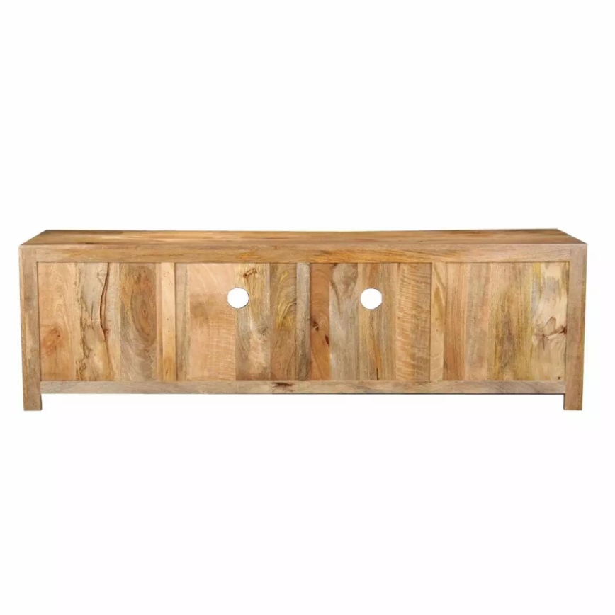 TV bord HINA 50x160 cm massivt trä/mangoträd