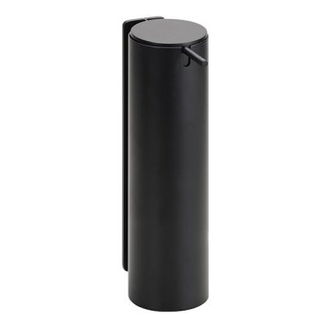 Tvåldispenser i rostfritt stål 6,6 x 23,5 cm, svart