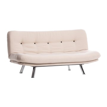 Tvåsitsig bäddsoffa BAKU, krämfärgad