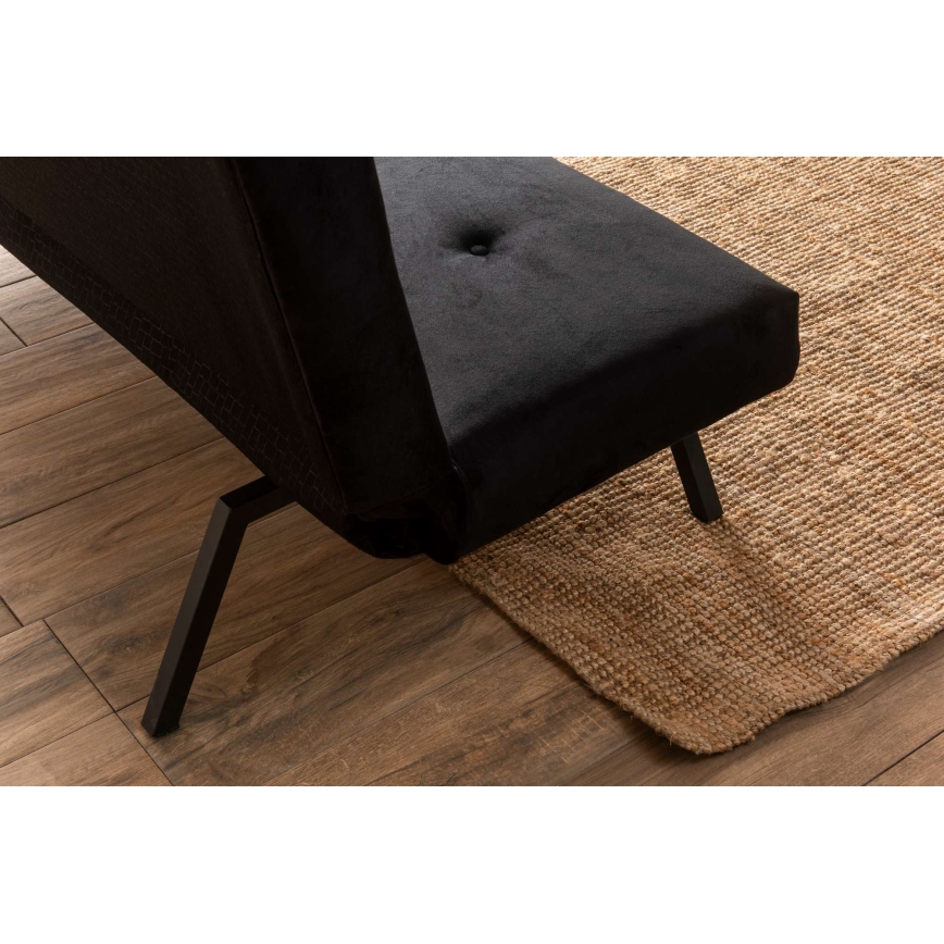 Tvåsitsig bäddsoffa BAKU svart