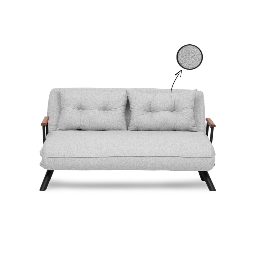 Tvåsitsig bäddsoffa QIRA, grå