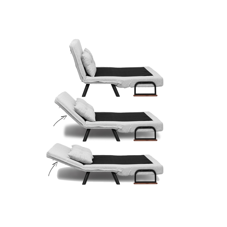 Tvåsitsig bäddsoffa QIRA, grå