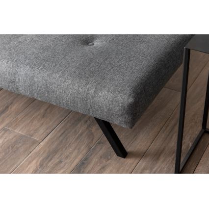 Tvåsitssoffa LOKO, ljusgrå