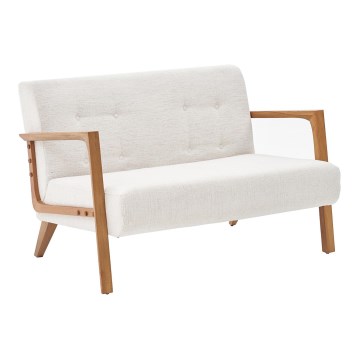 Tvåsitssoffa TUMI, krämfärgad