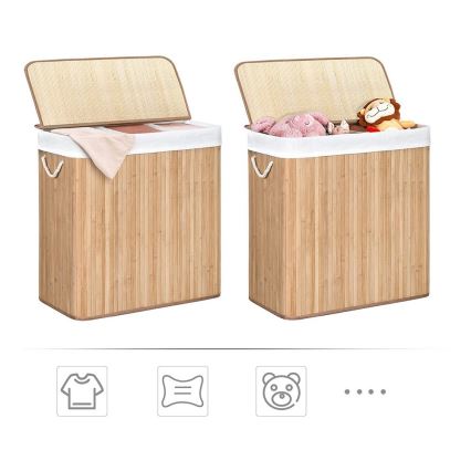 Tvättkorg GUS, brun