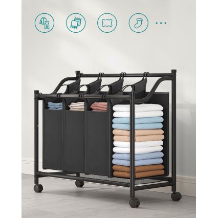 Tvättkorg LINA svart