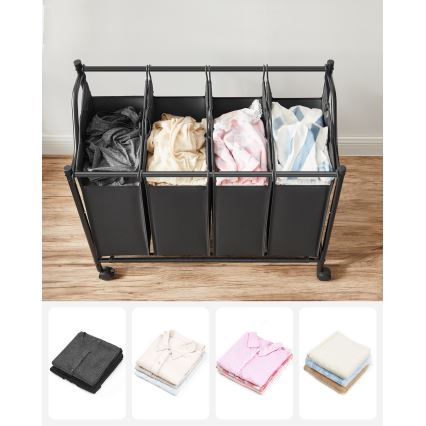 Tvättkorg LINA svart