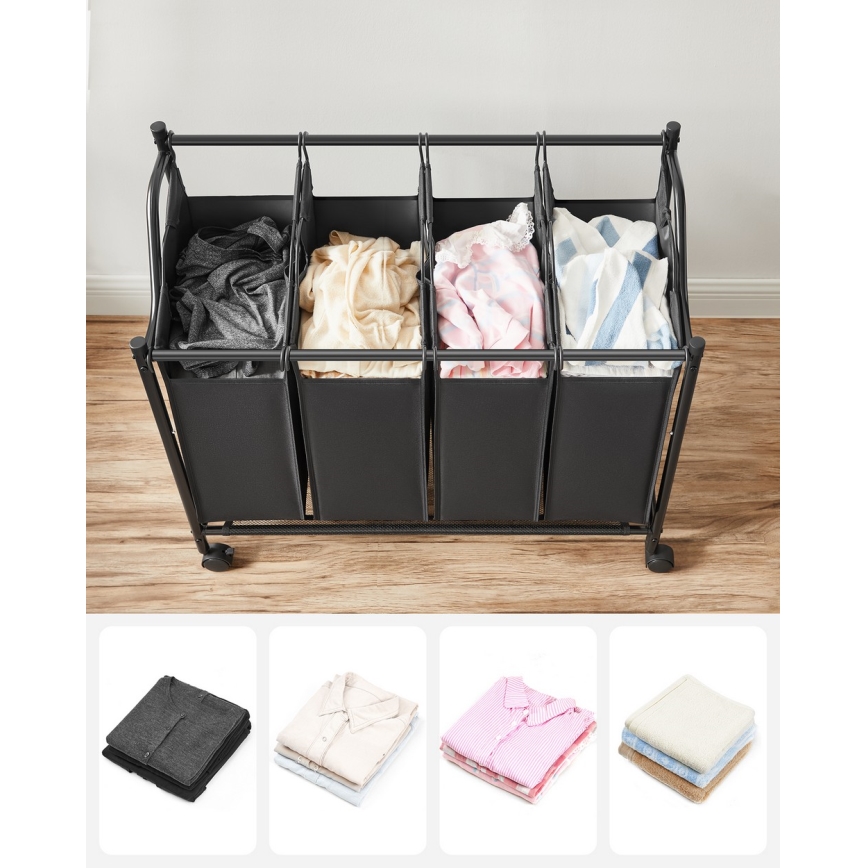 Tvättkorg LINA svart