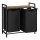Tvättkorg REX 73x72x33 cm brun/svart