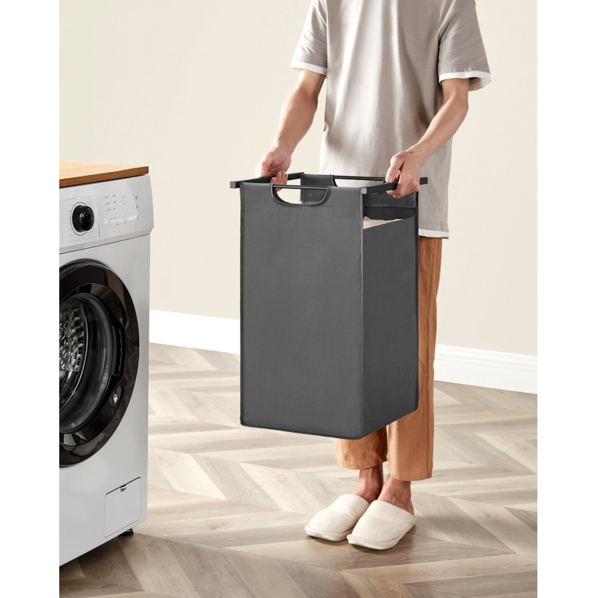 Tvättkorg REX brun/grå