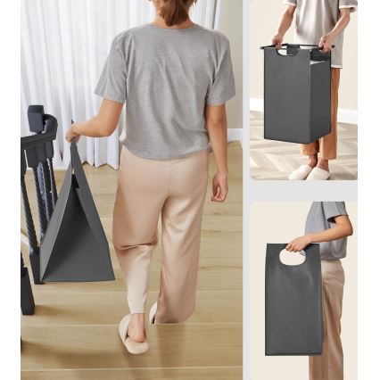 Tvättkorg REX brun/grå