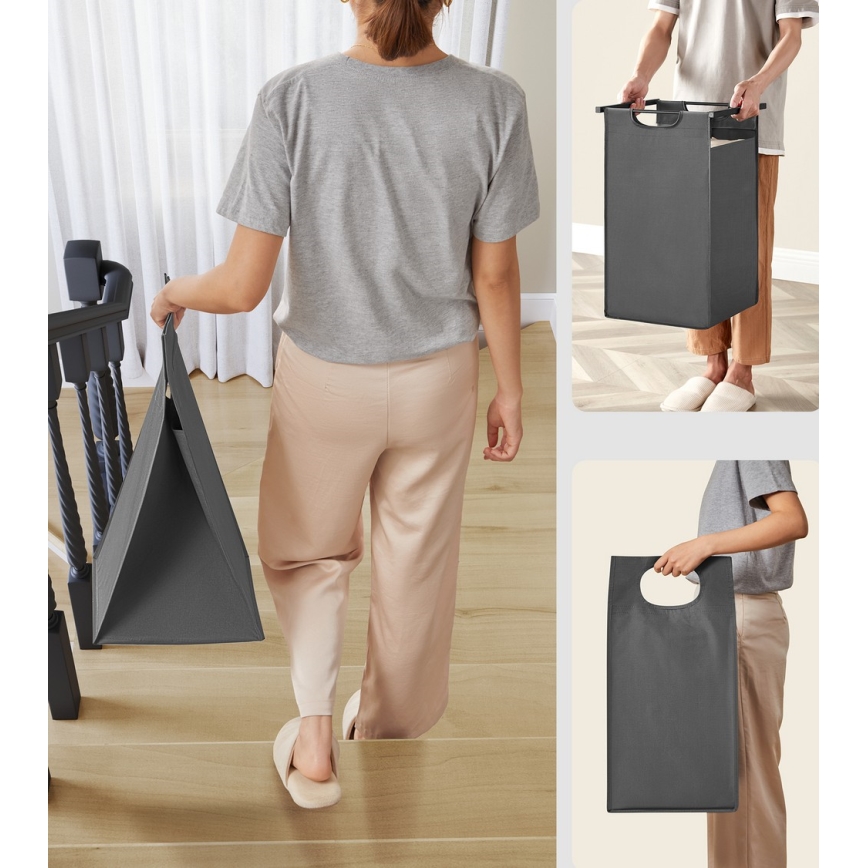 Tvättkorg REX brun/grå