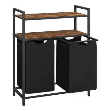 Tvättkorg REX brun/svart