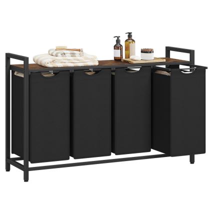 Tvättkorg REX brun/svart