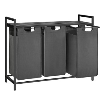 Tvättkorg REX svart/grå