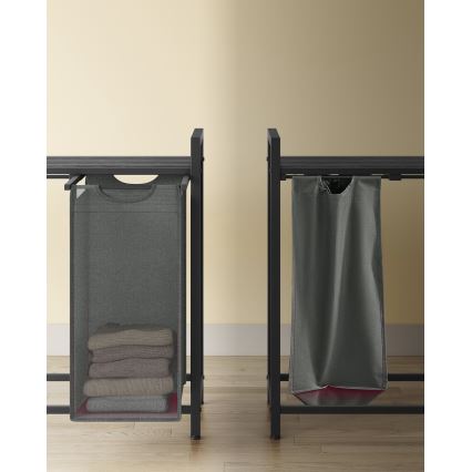 Tvättkorg REX svart/grå