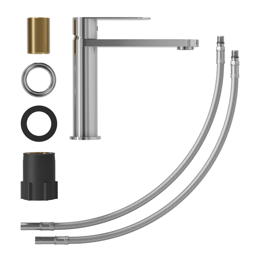 Tvättställsblandare TARNBY 17,3 cm i blank krom