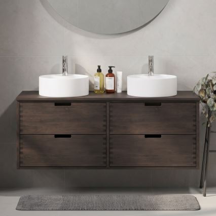 Tvättställskommod GRIBSKOV 120 cm brun/ek