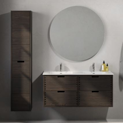 Tvättställskommod GRIBSKOV 120 cm brun/ek