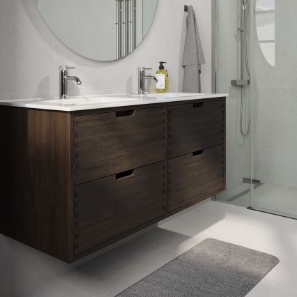 Tvättställskommod GRIBSKOV 120 cm brun/ek