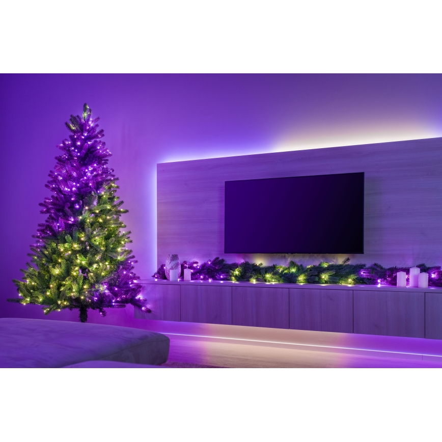 Twinkly - LED RGBW Dimmbar juldekoration GARLAND 50xLED 2,7 m Wi-Fi