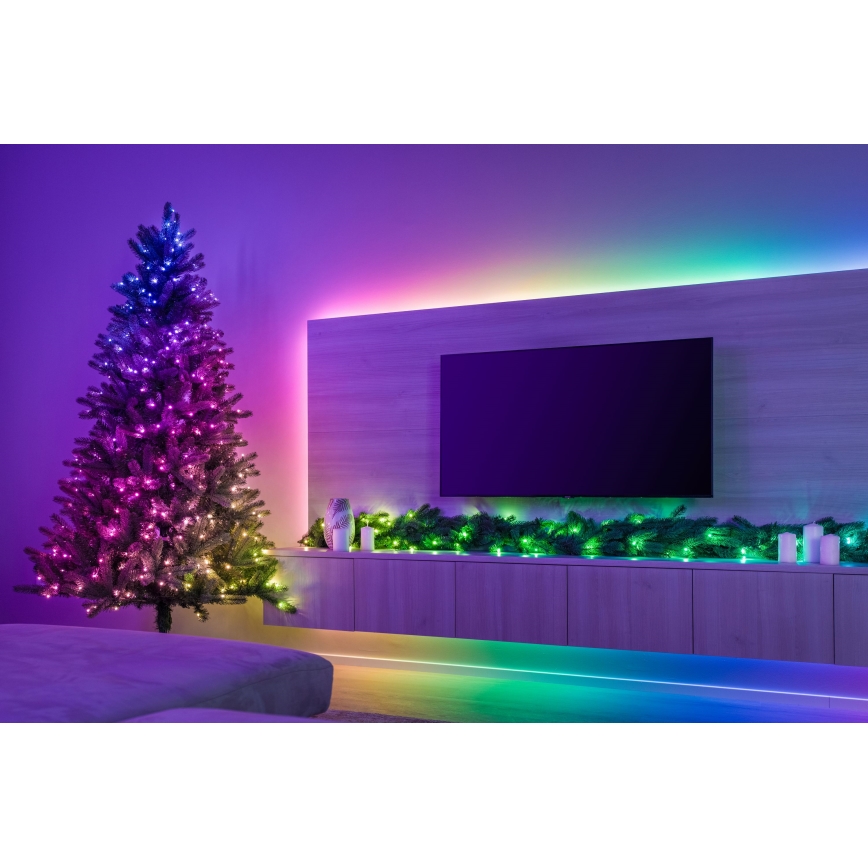 Twinkly - LED RGBW Dimmbar juldekoration GARLAND 50xLED 2,7 m Wi-Fi