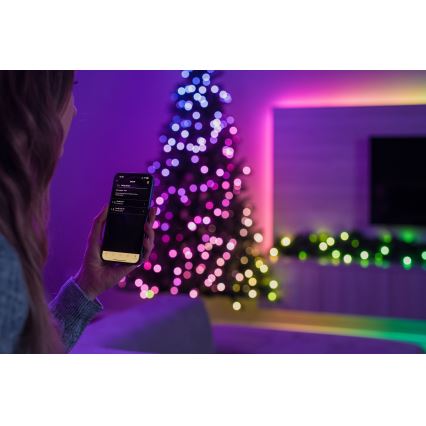 Twinkly - LED RGBW Dimmbar juldekoration GARLAND 50xLED 2,7 m Wi-Fi