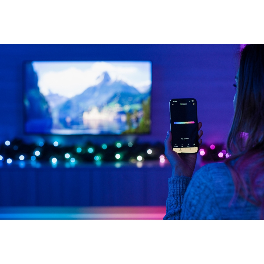 Twinkly - LED RGBW Dimmbar juldekoration GARLAND 50xLED 2,7 m Wi-Fi