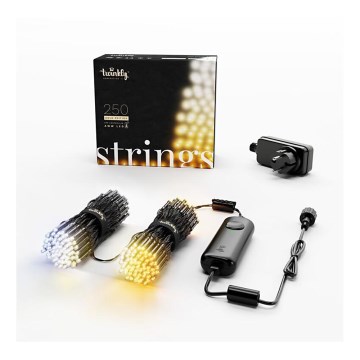Twinkly - LED julkedja för utomhusbruk STRINGS 250xLED 23,5m IP44 Wi-Fi