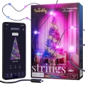 Twinkly - LED RGB Dimbart julgransljusslinga CANDIES 100xLED 8 m USB Wi-Fi