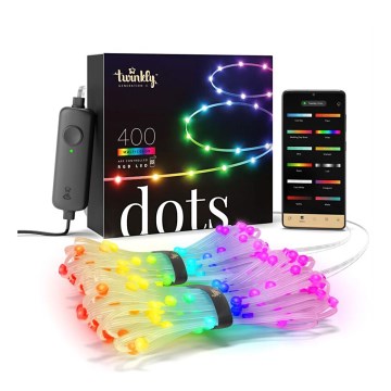 Twinkly - LED RGB Utomhus dimbar rem DOTS 400xLED 20 m IP44 Wi-Fi