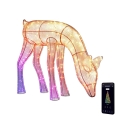 Twinkly - LED RGBW Ljusreglerad utomhus Jul ren REINGEERS 160xLED IP44 Wi-Fi