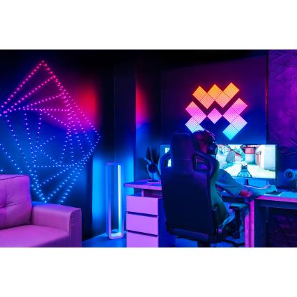 Twinkly - LED RGB dimbar ljusslinga DOTS 60 LED 7 m USB Wi‑Fi